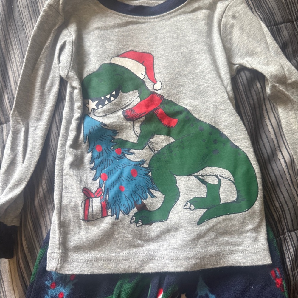 Carter's Gray and Navy Pajama Top